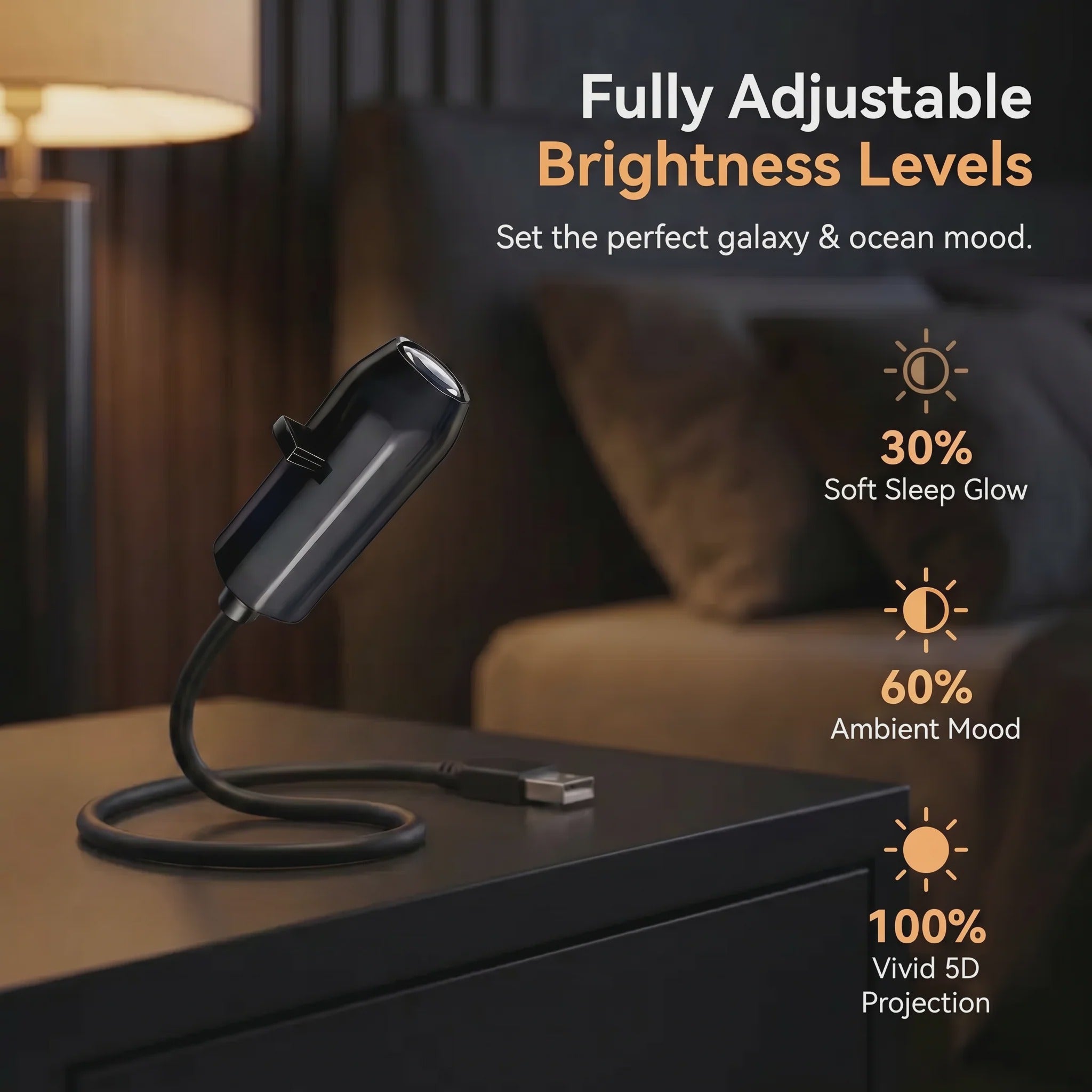 🌌🌠HD Smart Dynamic 5D Holographic Night Light Projector