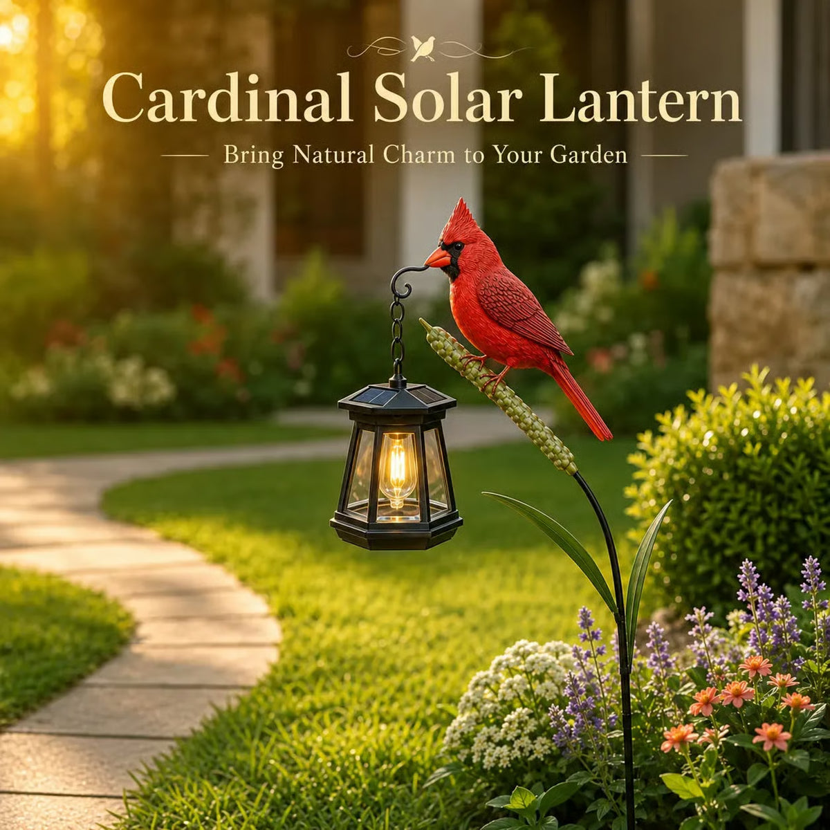 🔥🐦 Cardinal Solar Light—A Beautiful Garden Light That Feels Full of Life