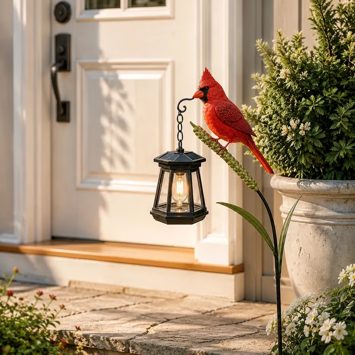 🔥🐦 Cardinal Solar Light—A Beautiful Garden Light That Feels Full of Life