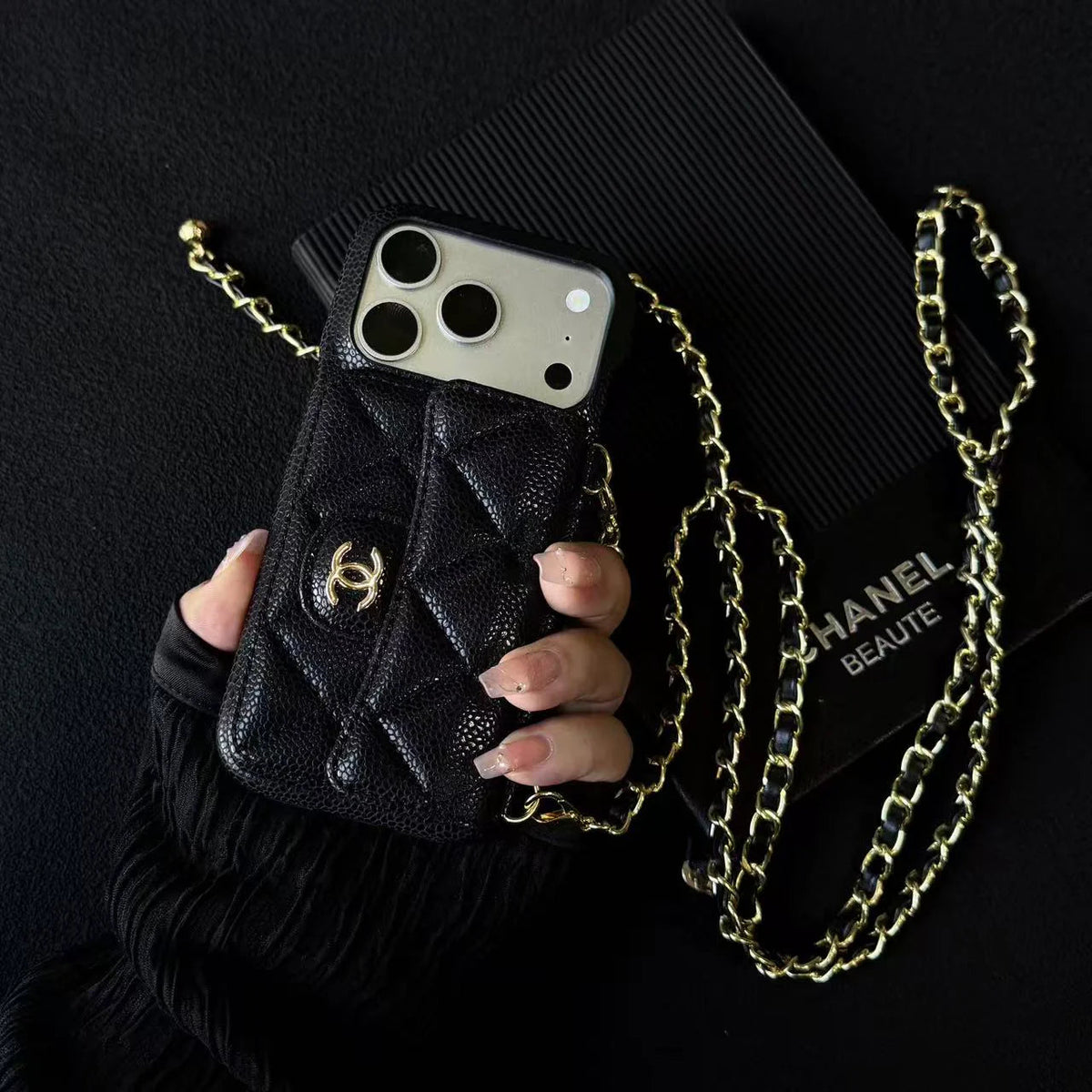 Caviar crossbody card holder phone case 2026