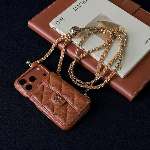 Caviar crossbody card holder phone case 2026