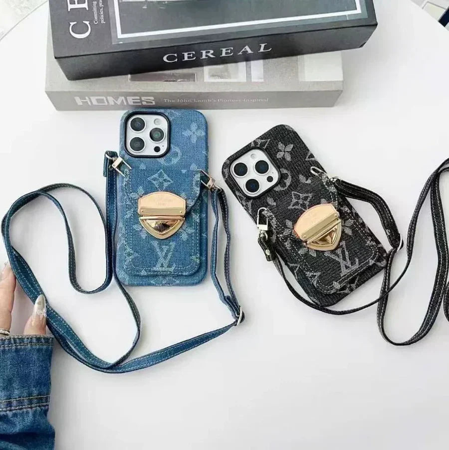 Fashionable denim luxury phone case