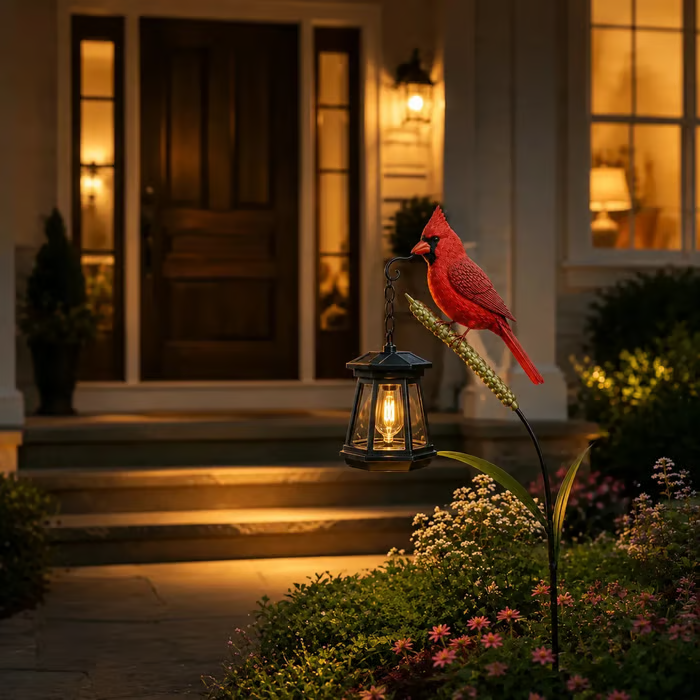 🔥🐦 Cardinal Solar Light—A Beautiful Garden Light That Feels Full of Life